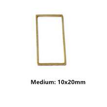 20 chiếc Trăng Sao Thả Trái Tim Hạt Charm Nhỏ Vàng Mặt Dây Thép không gỉ Mở Bezels Rỗng Khung Khuôn Viền DIY Trang Sức làm - Mặt dây chuyền nhỏ bằng thép không gỉ - Xem 48