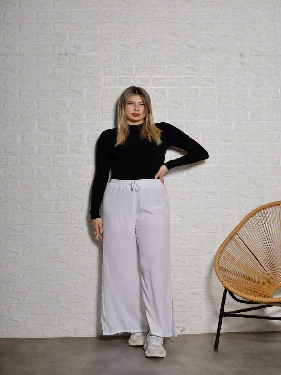 Women Pants - trắng - Xem 1