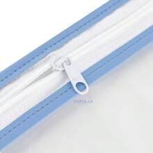 多功能收纳袋，用于旅行收纳袋、化妆包、化妆包、度假收纳袋、大容量化妆品收纳袋化妆盒，适用于口红、刷子、护肤品、手机、硬币、小物品，适用于家庭、礼物、度假和节日万圣节圣诞节多功能用途 - 淺藍色 - 查看 3