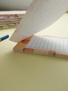 1 paquete/7 piezas Bloc de notas magnético grande para listas de la compra, listas de tareas pendientes y recordatorios - con respaldo magnético resistente, diseño de frutas, 50 hojas/paquete, mejor regalo - Multicolor - Ver 7