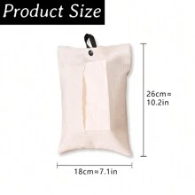 1 件个性化时尚定制图案/照片卫生巾纸巾收纳袋、布艺纸巾盒套、悬挂式纸巾架、家居装饰、纸巾收纳袋 - 彩色 - 查看 7