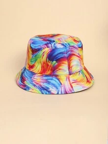 1pc American Flag Printed Fashionable Reversible Bucket Hat (Random Print Pattern) - Multicolor - View 6