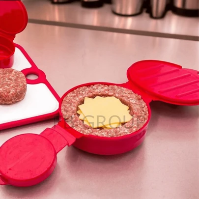 PLASUTIL Forma Molde para Hambúrguer Recheado Plasútil