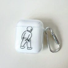 趣味卡通男孩抓屁股设计透明保护壳，兼容 2/3/Pro/Pro2/Pro3、4 - 無色 - 查看 6