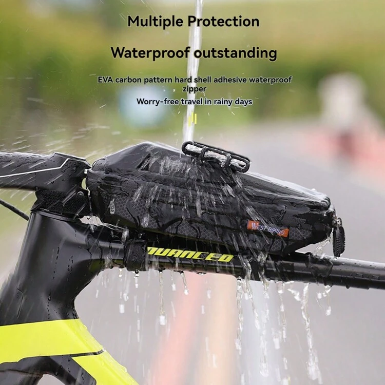 حقيبة سباق صلبة من EVA للدراجة الهوائية مقاس الطريق، حقيبة أنبوب العلوي للدراجة الأمامية، معدات الدراجات الهوائية - متعدد الألوان - مشاهدة 3