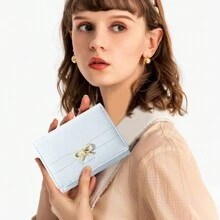 钱包 女孩 可爱蝴蝶结 小钱包 美观 卡夹 ID 窗口 女士钱包（多色可选），商务休闲女士，钱包，女士钱包