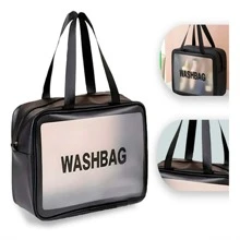 Bolsa Nécessaire De Maquiagem De Cosméticos Feminina - Rosê - Visão 6