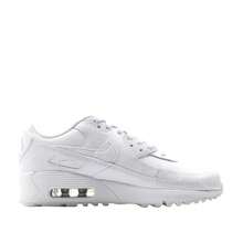 Nike Air Max 90 Leather (GS) White/White Big Kids Running Shoes CD6864-100 - 白色 - 查看 2
