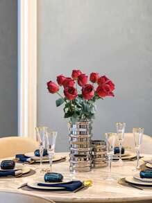 2pcs Artificial Rose Burning Edge Moisturizing Rose Real Touch Silk Flower Home Living Room Bedroom Simulated Plant Wedding Decoration,Valentine'S Day,Mother'S Day Gift,Spring Decorations - Red - View 2