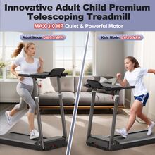 Treadmill With Desk Workstation & Adjustable Height, 300 LBS Weight Capacity, Folding Treadmill With Bluetooth Speaker , Portable Walking Pad Treadmill With Desktop For Home Office - 1 - Xem 2