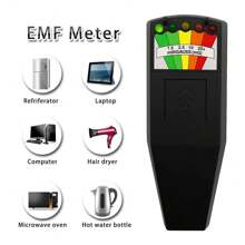EMF Detector – For Home Inspections & Spooky Spirit Hunts, 5 LED Scales, Easy-Press Button, Works In Dark – Catches Cell Phones Within 2 Feet! - Black - View 3