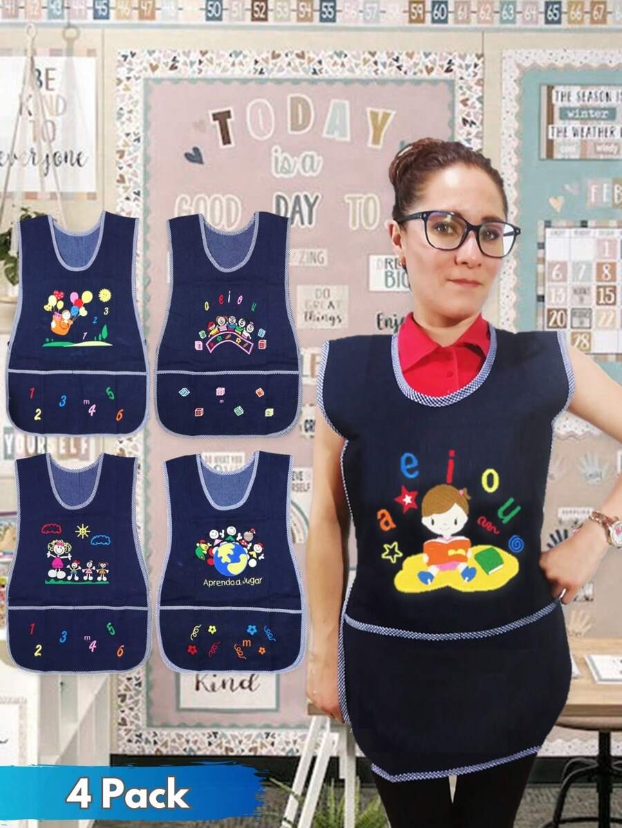 Aprons,Kitchen,Bathroom,Home,Household Suppliers - 4 Pack - View 1
