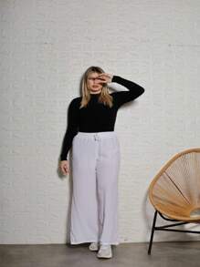 Women Pants - trắng - Xem 4