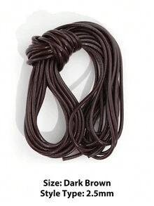 5 Meters 1-3mm Genuine Cow Leather Round Thong Cord DIY Bracelet Findings Rope String For Jewelry Making - Multicolor - View 22