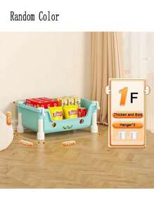 Toy Storage Trolley Bookshelf Snack Rack For Children Storage Organizer Bathroom Accessories Closet Organizer Kitchen Storage,Random Color - Multicolor - View 11