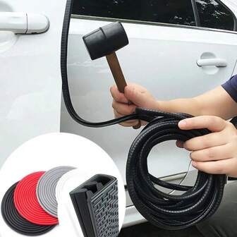 Car Door Edge Scratch Protector With Steel Disc Bumper Decor Guard Universal Automobiles Doors Trunk Hood Seal Sealant Strip
