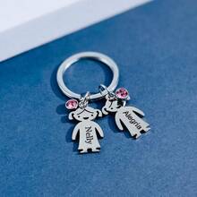 1pc Customized Keychain With 1 To 4 Names Engraved,  Personalized Keyring For Dad, Family Gift For Father's Day,  Mother's Day Stainless, Fashion ,Colorful,Cute,Adorable,Contracted,Funny,Kawaii,Stylish,Unisex,Casual,Cuties Custom,Personalized,Unique,Customized Ideal Gifts For Him Her,Boyfriend,Girlfriend,Family,Friends,Pets,Grandparents,Children For Christmas,For Winter,For Fall/Autumn,For Holiday,For Graduation Finds,Winter Fashion,Christmas Gift,Christmas Decorations,Personalized Christmas Ornaments,Personalized Gifts For Women/Men,Personalized/Customized Keychain,Christmas Accessories - Multicolor - View 15