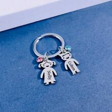 1pc Customized Keychain With 1 To 4 Names Engraved,  Personalized Keyring For Dad, Family Gift For Father's Day,  Mother's Day Stainless, Fashion ,Colorful,Cute,Adorable,Contracted,Funny,Kawaii,Stylish,Unisex,Casual,Cuties Custom,Personalized,Unique,Customized Ideal Gifts For Him Her,Boyfriend,Girlfriend,Family,Friends,Pets,Grandparents,Children For Christmas,For Winter,For Fall/Autumn,For Holiday,For Graduation Finds,Winter Fashion,Christmas Gift,Christmas Decorations,Personalized Christmas Ornaments,Personalized Gifts For Women/Men,Personalized/Customized Keychain,Christmas Accessories - Multicolor - View 14