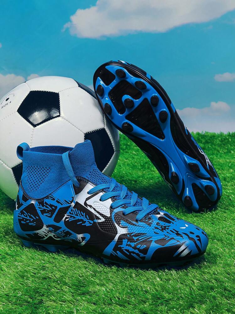 Children s Outdoor Training Long Stud Soccer Shoes Sports Shoes SHEIN