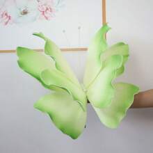 1 pieza Mariposas de seda 3D iridiscentes, acentos decorativos vibrantes: Adornos de boda de malla gigante para sesiones de fotos y celebraciones - Diseños elegantes y realistas para el hogar, fiestas, el Día de San Valentín, regalo