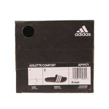 Adidas Adilette Comfort Slides Black/White/Black AP9971 - 黑色 - 查看 7