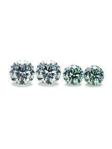 One High-End Mozambique Tourmaline Loose Diamond Round Shape Eight Hearts & Arrows VVS Clarity Unique High-Quality Jewelry, Customizable