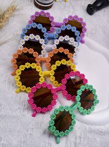 1 件/7 件儿童和家长时尚雏菊花时尚眼镜，儿童户外/沙滩拍照道具眼镜 - 彩色 - 查看 17