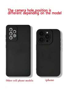 Straight Edge Painted Anti-Fall Phone Case, 3D Compatible With IPhone Compatible With Redmi Waterproof Shockproof Scratch Resistant,International Version, Not The Domestic Version - Multicolor - View 8