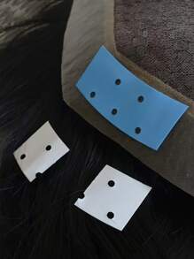 12入組小型假髮專用膠帶，隱形假髮黏著劑，透氣防水假髮膠帶 - 無色 - 查看 4