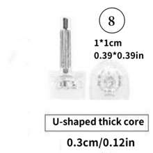 5 Pairs Transparent Stiletto High Heel Replacement Tips, Wear-Resistant & Non-Slip Heel Tips In Thick & Thin Designs - Transparent - View 8