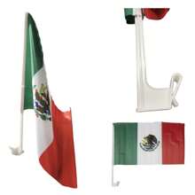 2 Bandera Mexico Para Auto Fiestas Patrias Decoracion Mexicana - Multicolor - Ver 2