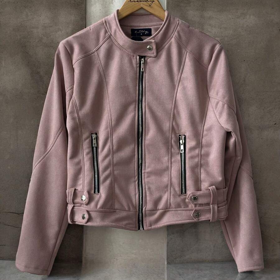 Women Overcoats - Pink - View 1