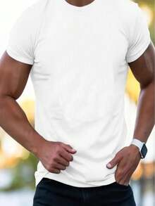 Men T-Shirts - 白色 - 查看 2