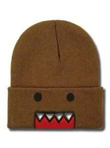 Rollo de patinaje Tama Jun, Gorro de Lana Bordado de Dibujos Animados de Anime americano Popular Unisex Pepinillo, primavera, verano, Otoño e Invierno - Caqui - Ver 2