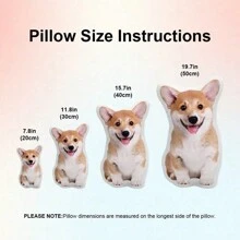 1pc Personalized Pillow With Photo Custom Body Shape Picture Pillows Customized Valentines Christmas Memorial Gifts - Double Sided Print 16 Inch,Multi-Functional,Reusable,Ornamental,Exquisite,Stylish,Adorable,Colorful,Cute,Funny,Custom,Personalized,Customized,Unique,Ideal Gifts For Her,Ideal Gifts For Him,For Anniversaries,For Birthdays