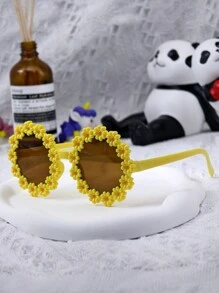 1 件/7 件儿童和家长时尚雏菊花时尚眼镜，儿童户外/沙滩拍照道具眼镜 - 彩色 - 查看 6