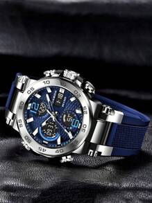 Foxbox Men's Fashionable Blue Digital Watch