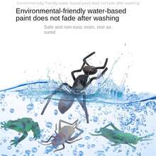 Realistic Insect, Reptile & Amphibian Toy Set, Including Cockroach, Fly, Frog, Snake, Grasshopper, Centipede, Ant, Mantis, Slug, Lizard, Chameleon - Educational & Fun Gift For Kids Room Decoration - Multicolor - View 3