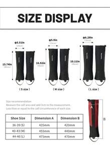 1 双户外全地形徒步雪套，三合一防水、防潮、防虫、防沙尼龙材质 - 彩色 - 查看 10