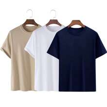 Men T-Shirts - Beige - View 2