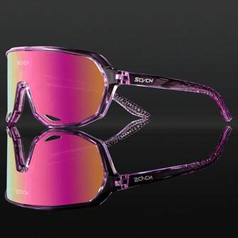  1 pieza Gafas deportivas SCVCN para mujer, gafas deportivas casuales, para deportes al aire libre, accesorios escolares y de playa para mujer, estilo deportivo que combina con sudaderas y chándales, regalos para novio/novia, cómodas y fáciles de usar, ideales para ciclismo, vacaciones de verano, viajes y otoño