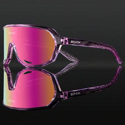  1 pieza Gafas deportivas SCVCN para mujer, gafas deportivas casuales, para deportes al aire libre, accesorios escolares y de playa para mujer, estilo deportivo que combina con sudaderas y chándales, regalos para novio/novia, cómodas y fáciles de usar, ideales para ciclismo, vacaciones de verano, viajes y otoño