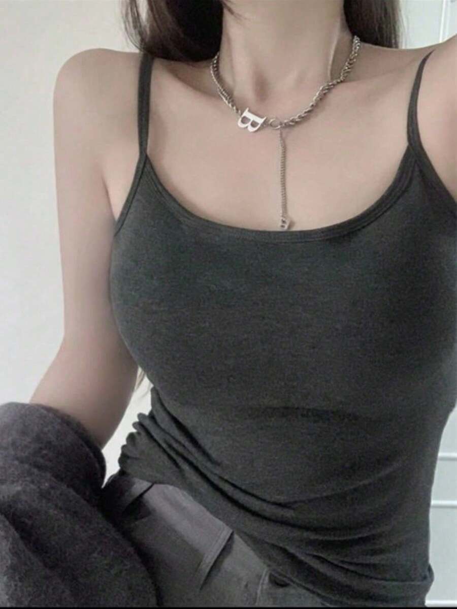 Women Tops - 深灰色 - 查看 1