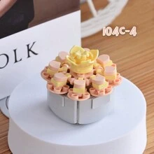 Diy Mini Blocks With Simulation Flower Pot Model For Adult Home Decor, Creative Eternal Life Plant Potting Blocks For Indoor Decoration, Creative Little Particle Plants Assembly Building Blocks Puzzle Toy, Birthday & Valentine's Day Gifts Room Decoration