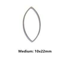 20 chiếc Trăng Sao Thả Trái Tim Hạt Charm Nhỏ Vàng Mặt Dây Thép không gỉ Mở Bezels Rỗng Khung Khuôn Viền DIY Trang Sức làm - Mặt dây chuyền nhỏ bằng thép không gỉ - Xem 41