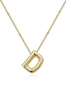 1pc Fashionable Hot-Selling Simple Alphabet Pendant Collarbone Chain Necklace - Letter - View 22