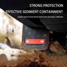 4pcs Universal Car Mud Flaps Splash Guards Rubber Mudguard For SUV (Long Version) - Long - View 6