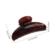 1个极简半圆形发夹，女士夏季时尚发爪，优雅发饰，适合盘发，发夹，发卡，发夹，发饰，爪夹，秋冬季女士发饰，蝴蝶结，适合度假装扮，女士海滩度假必备 - 彩色 - 查看 7