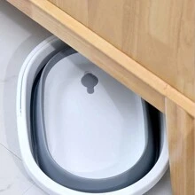 1 Pieza Bañera Plegable Y Portátil Para Mascotas, Bañera Portátil Plegable De Mascotas Gris Y Blanco Hecho, Adecuada Para Limpiar Y Embellecer A Gatos Y Perros Diariamente - Gris Claro - Ver 7