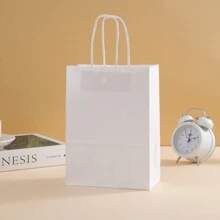 12pcs Kraft Paper Bags - Fashionable Packaging Solution, Gift Wrapping, Reusable Shopping, Party Decor, Craft Project Bag - Suitable For Small Businesses, Baked Goodies Souvenirs, And Wedding Decor, Back To School Valentine Day - Multicolor - View 53